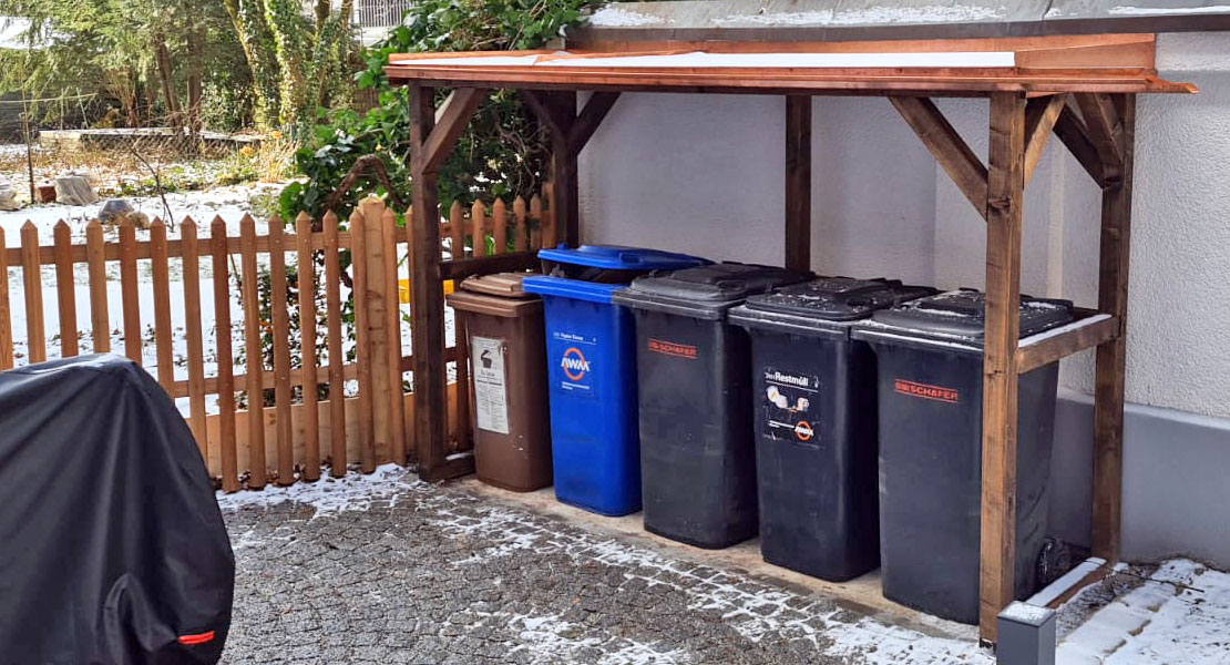 Mülltonnen-Überdachung